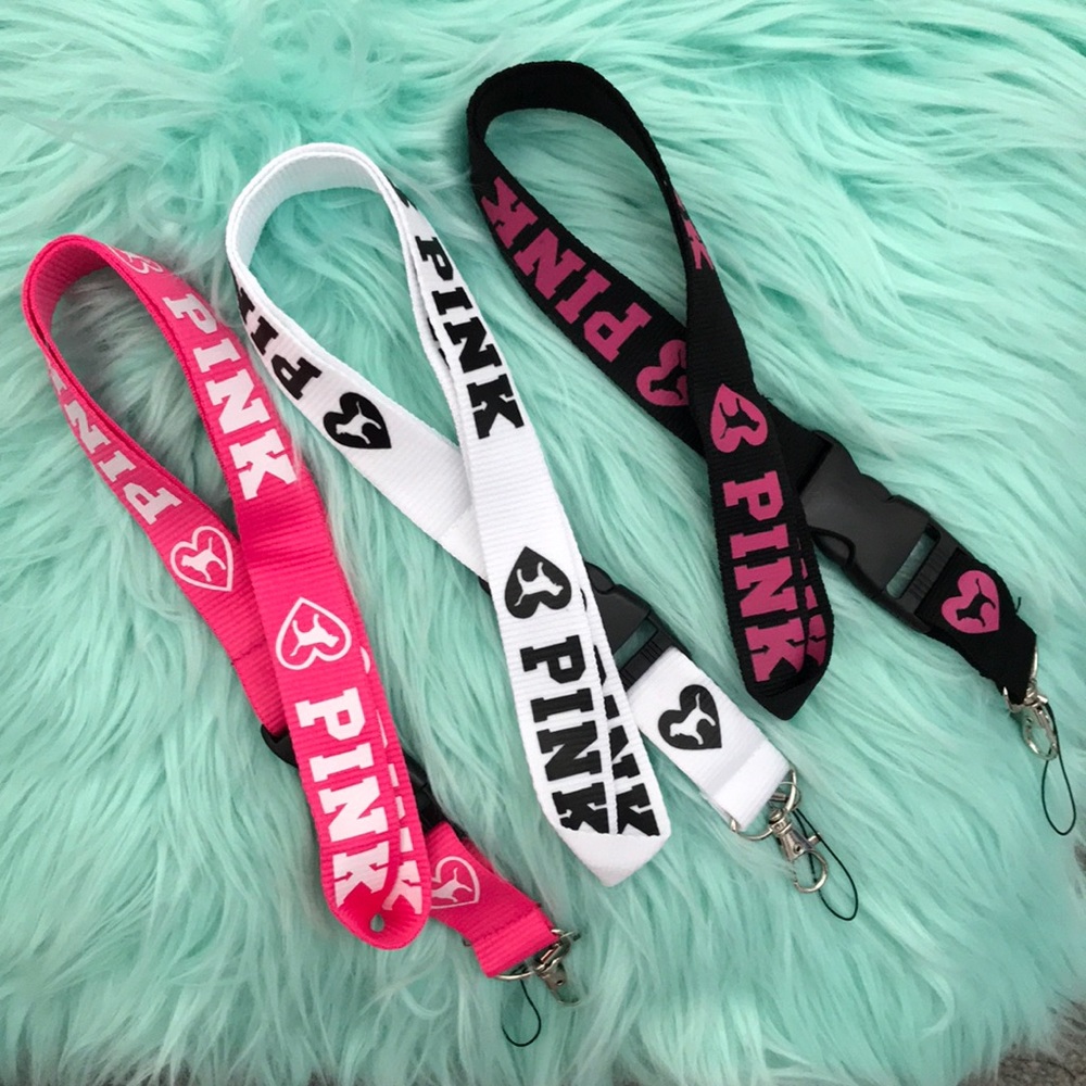PINK lanyard 3pcs